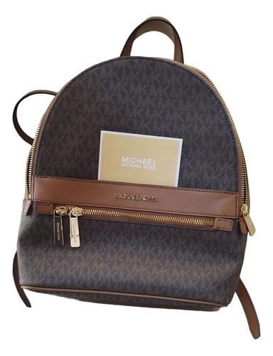 Mochila Michael Kors Modelo Kenly Md Backpack Brown