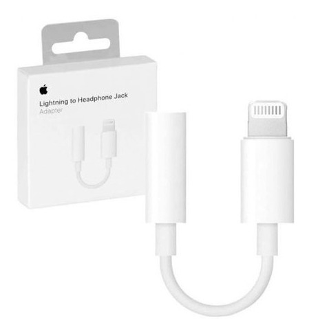 Imagen 2 de 4 de Adaptador Apple Original Jack Lightning Audífonos Iphone7 8