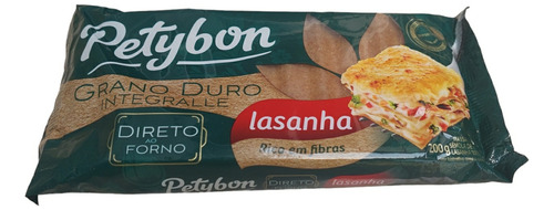Massa P/ Lasanha Integral Petybon Kit Com 4 Unidades De 200g