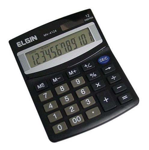 Calculadora De Mesa Com Desligamento Automático Mv4124 Elgin