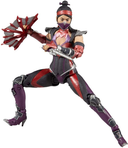 Imagen 2 de 3 de Mortal Kombat Figura Kitana Articulada 2021