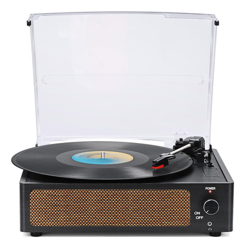 Tocadiscos Vintage Con Altavoces Y Bluetooth, 3 Velocidades