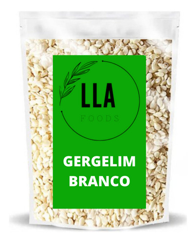 Gergelim Branco 1 Kg Despeliculado - Lla Foods