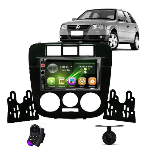 Imagem 1 de 9 de Central Multimídia Mp5 Gol G4 Usb Sd Espelhamento Android