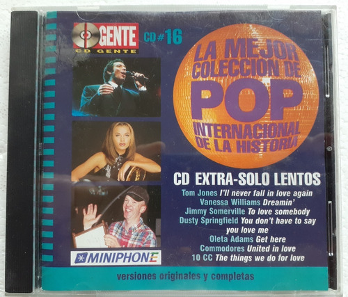 Cd La Mejor Coleccion Pop Internacional # 16 Gente 