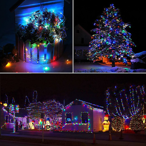 6x20m Luces De Cadena De 200 Led Para Fiestas De Navidad