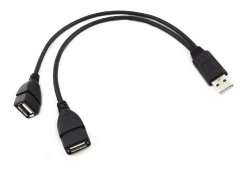 Cable Dual Usb2.0 Macho A 2 Hembras 36cm Extension