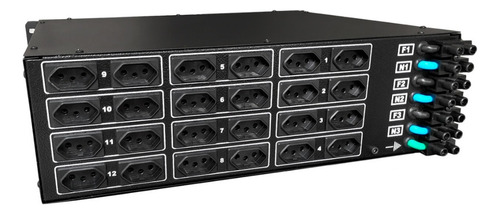 Rack Pro Power Módulo Disjuntor 12 Canais 48kw 20 Amperes