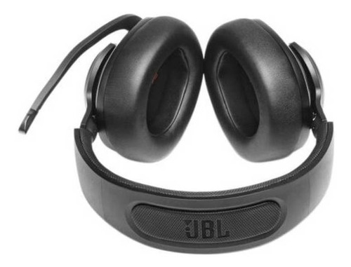 Auriculares Gamer Jbl Quantum 400 Rgb Dts 2.0 Negros Color Negro Color de la luz Naranja oscuro
