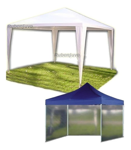 Gazebo Rafia 3x3 + 4 Paredes Oferta Jardin Patio