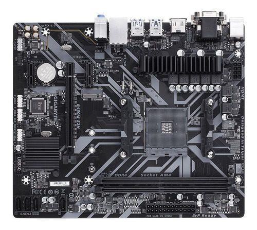 Placa Mãe Gigabyte B450m S2h Amd Am4 Ddr4 Ryzen B450 Matx