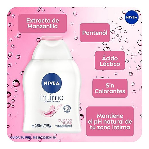 Jabón Íntimo Líquido Nivea Cuidado Suave 250ml