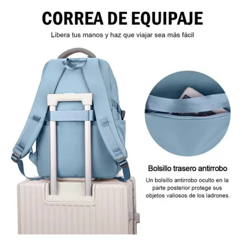 A Para J0yf Antirrobo Para Escolar Viaje Estilo Juvenil Casual Mochila