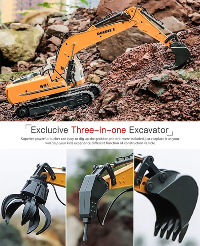 Double E Excavadora Rc 3 En 1 Para Camión De Construcción