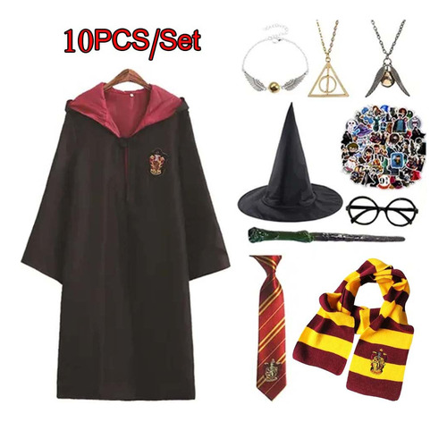 Set De 10 Ropa De Cosplay De Harry Potter, Accesorios De Cap