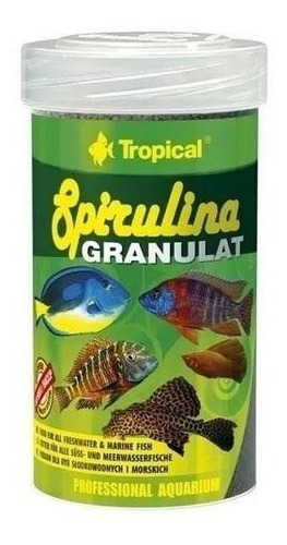 Tropical Spirulina Granulat 440g Gránulos Vegetal Polypteram