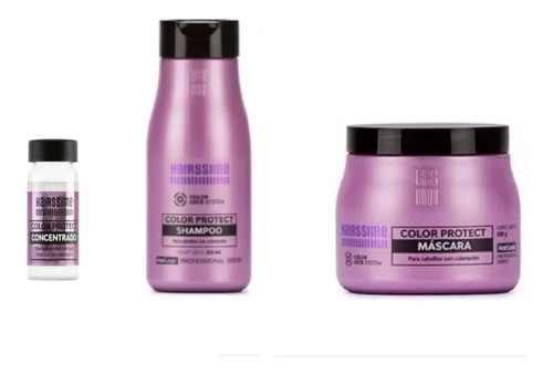Kit Color Protect Hairssime -shampoo+máscara+ Ampolla