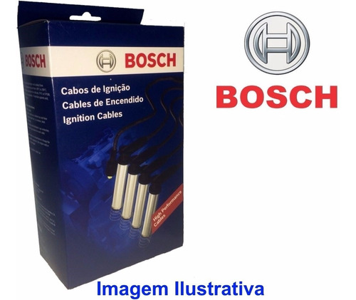 Jogo De Cabo De Vela Original Bosch Renault Logan Sandero Symbol 1.6 8v Flex - Apenas Os Cabos