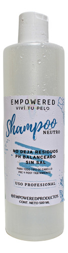 Shampoo Ph Neutro Anti Residuos Sin Sal 1l