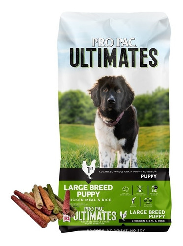  Pro Pac Ultimate Puppy  20kg+snacks Origen Usa Racionya