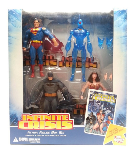 Infinite Crisis Superman Batman Omac Set Figuras Dc Direct