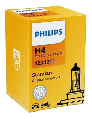 Lampara Philips H4 Standard Delantera 60/55w 12v -