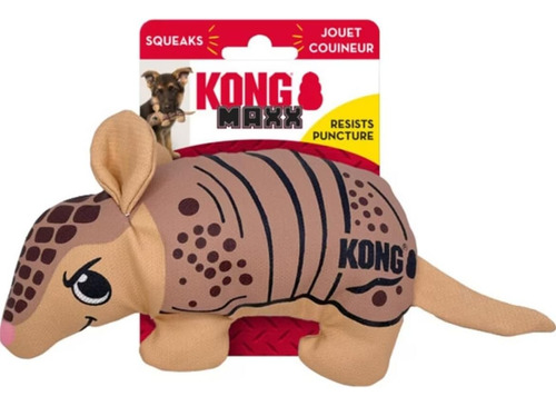 Brinquedo Pelúcia Kong Maxx Armadillo Tatu Para Cães Pequeno