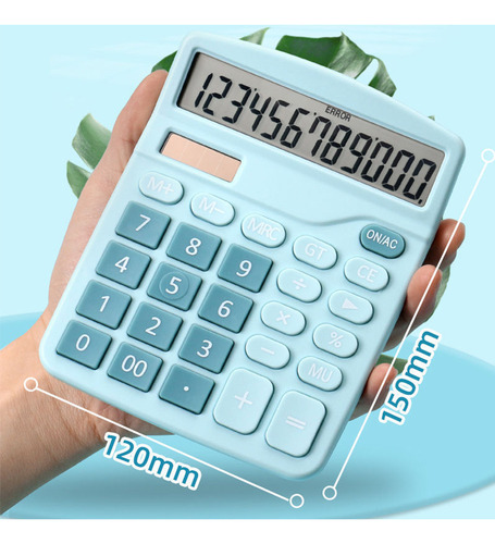 Wa Uma Calculadora De Mesa Com Display Lcd De 12 Dígitos,