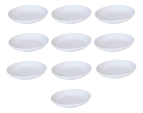 Platos De Salsa De Soja De Plastico Melamina, Blanco, Pequen