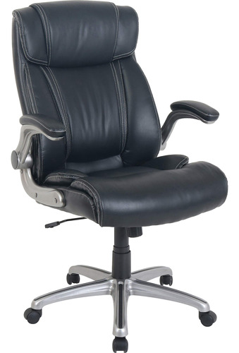 Lorell Llr81803 Soho - Silla De Cuero Con Respaldo Alto