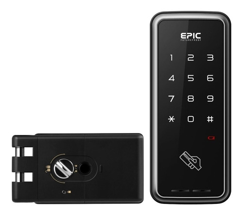 Cerradura Chapa Digital Epic Touch 2way By Samsung Gancho Color Negro