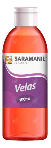 Corante Líquido Laranja Saramanil Velas Anilina A Óleo 100ml