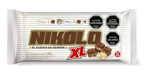 Chocolate Nikolo Xl 100 Grs
