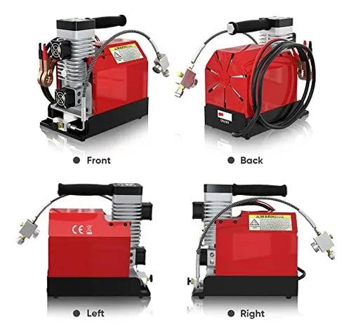 Compresor De Aire Pcp Portátil Cs2, 4500 Psi/30 Mpa, Sin Ace