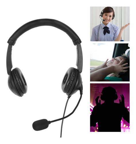 Auricular Con Micrófono Ajustable, Ideal Para Trabajo Remoto