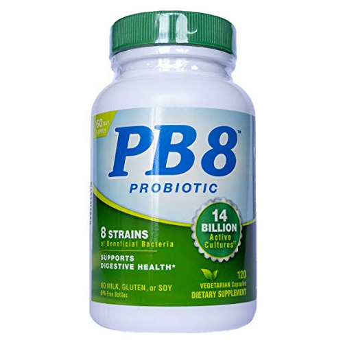 Pb8 Probiotico Acidophilus 8 Cepas 14 Billones 120 Capsulas