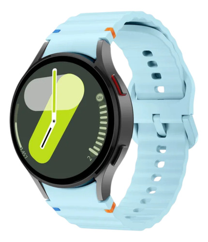 Malla Wave Compatible Con Samsung Galaxy Watch 4 5 6 7 40-44mm 5 Pro Generica Marca Miaband Color Celeste