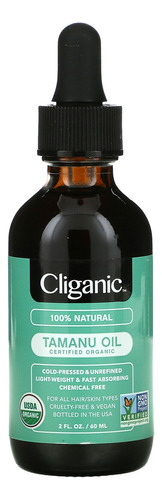 Aceite Cligani Tamanu Organico100%puro Natural Prensado Frio