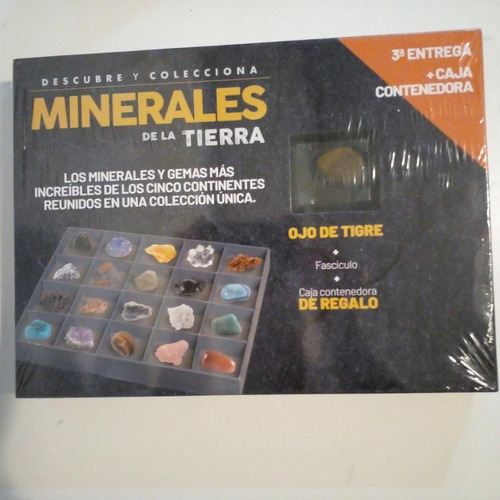 Fascículo +  Minerales. Entrega N 3. Ojo De Tigre + Caja.