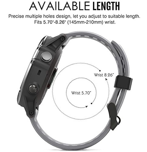 Imagen 4 de 5 de Moko Garmin Fenix Rr3 Fenix Rr5x Banda De Reloj 2pack Corre