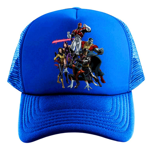 Gorra Trucker X-men Hombres X Series Geeks Blue Mutantes