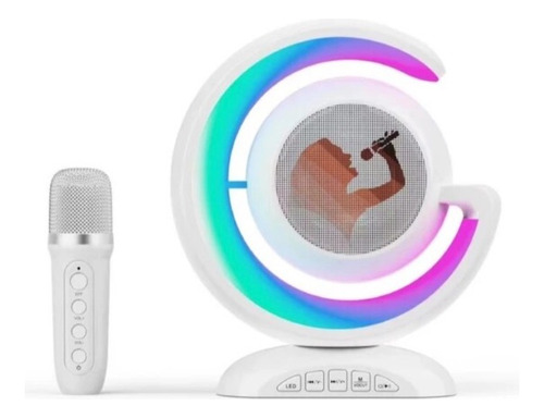 Parlante Bluetooth Karaoke Portatil Doble Microfono Usb