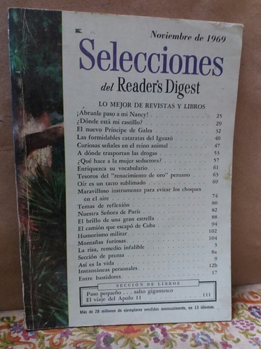 Revista Selecciones Reader's Digest - Noviembre De 1969