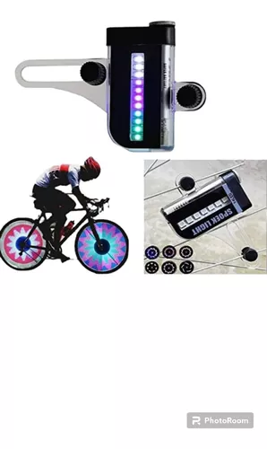 Accesorios para bicicletas led - neumaticos bicicleta 14 luces led de  bicicletas