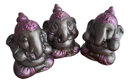 Figura Ganesha Juego Por Tres Sabios 