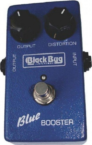  Black Bug Pedal De Guitarra Blue Booster TBB Black Bug Cor Azul