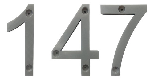 3d Números Para Casas, Mxdgu-147, Número 147,  17.7cm Altura