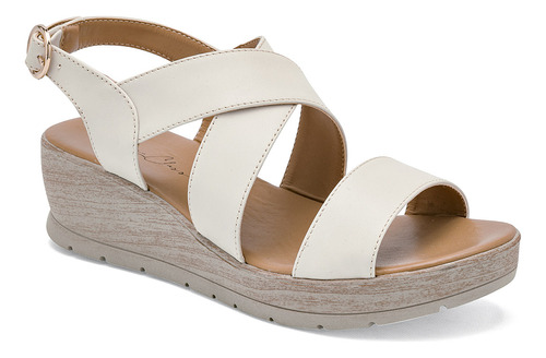 Sandalia Plataforma Mujer Been Class Latte 124-794