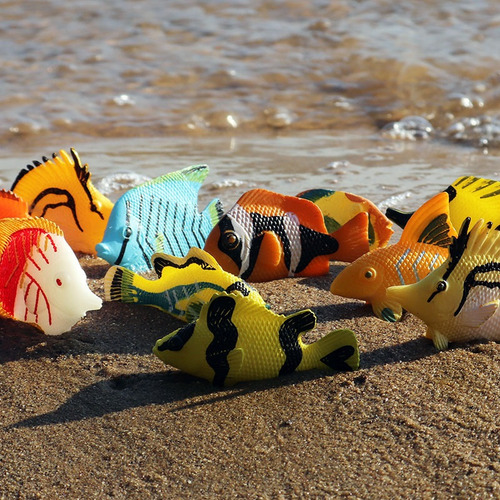 Juguetes De Silicona Para Decorar Peces Falsos