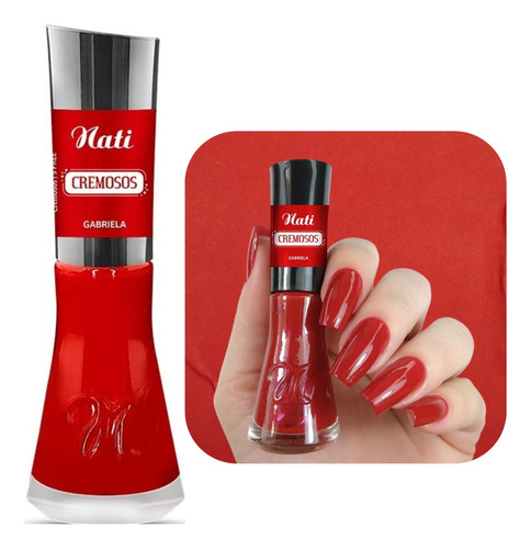 Esmalte Nati Gabriela Vermelho Classico Longa Duração